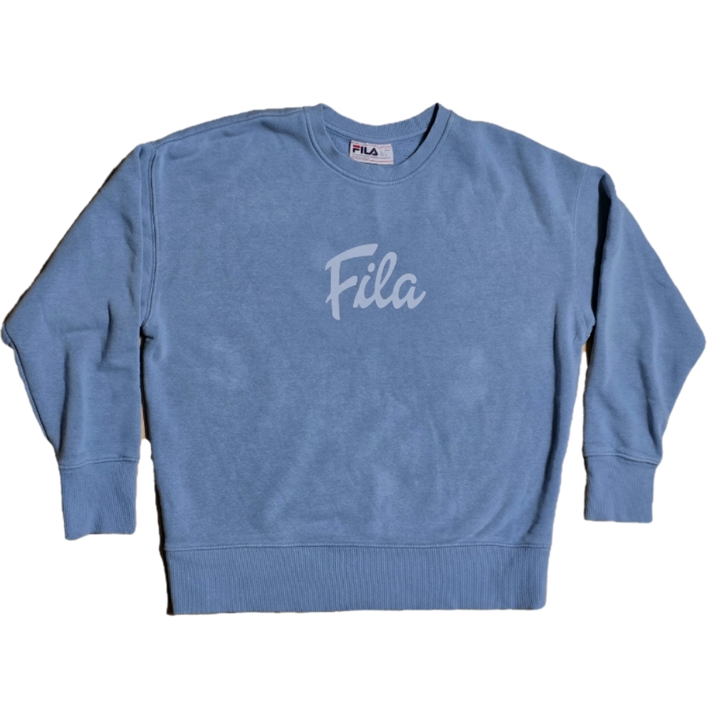 Vintage Fila Crew‎ Neck Blue Women's Pull On Sweater Size L
